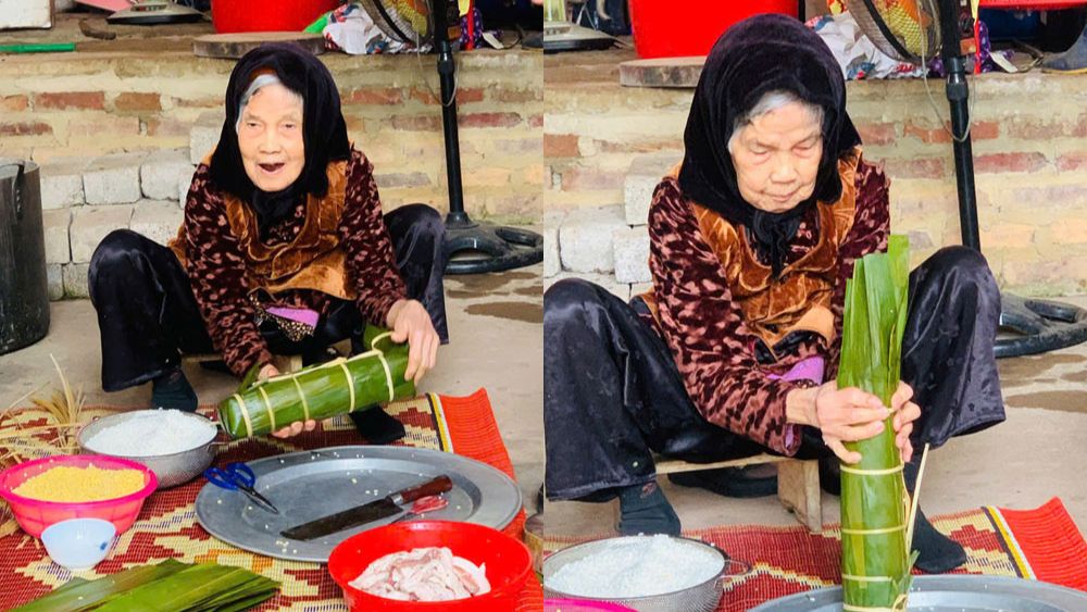 Cụ bà 95 tuổi ở Thái Nguyên có 10 người con vẫn tự trồng rau, nấu cơm bằng bếp củi, khiến nhiều người ngưỡng mộ.
