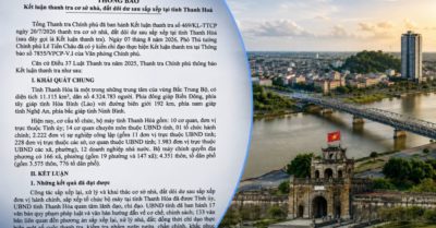 Thanh Hóa: 1.021 cơ sở đất công dôi dư, 413 nơi chưa có sổ đỏ