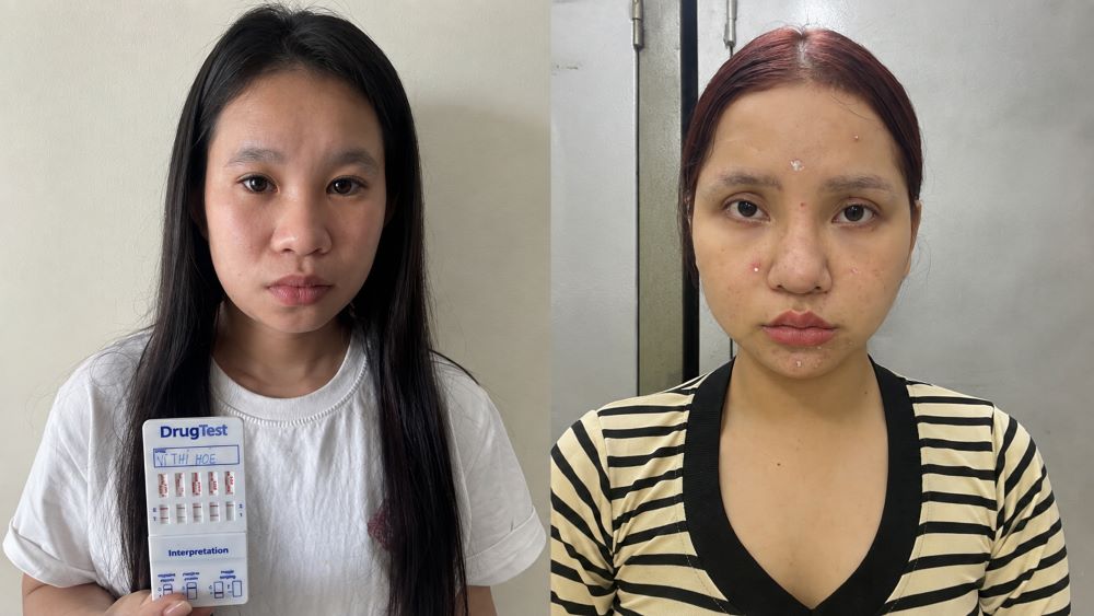 Công an Quảng Ninh bắt khẩn cấp Vũ Thị Thanh và Vi Thị Hòe để điều tra hành vi tổ chức sử dụng trái phép chất ma túy.