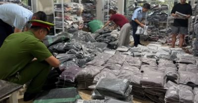 Thanh niên Bắc Ninh thừa nhận nhập bán quần áo giả nhãn hiệu