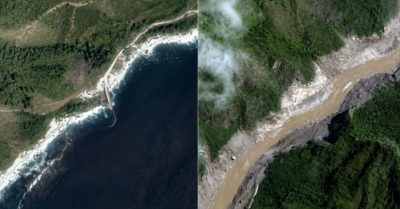 Ảnh vệ tinh hé lộ phạm vi tàn phá của lũ quét Nepal – Tây Tạng