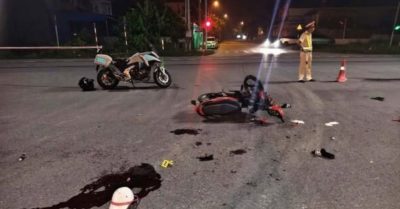 “Đi bão” mừng chiến thắng, hai thanh niên gặp nạn với xe đầu kéo