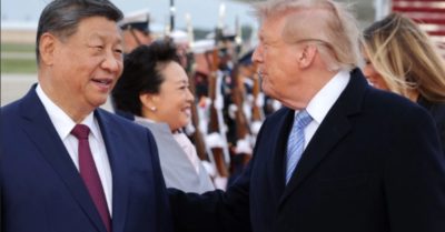 Ông Tập cảnh báo “bẫy Thucydides” giữa lễ đón ông Trump